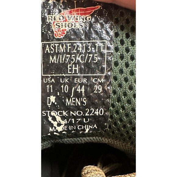 Red Wing Shoes Model 2240 Mens Size 11D King Toe Work Boots Brown Leather - Picture 14 of 14